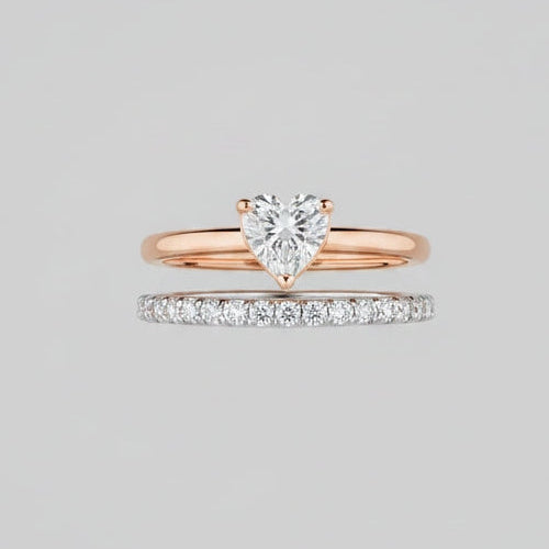 Flowing lab-grown diamond engagement ring for women – 100% custom-made