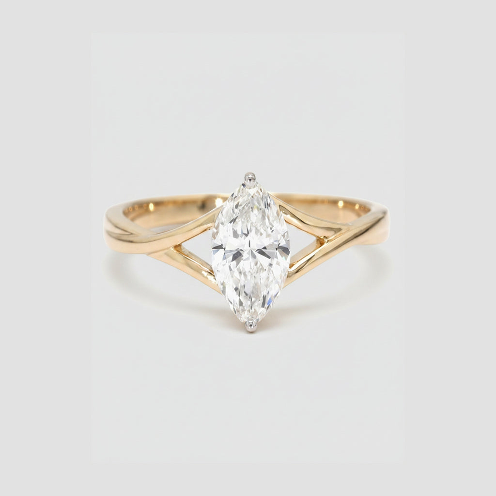 Crown Marquise Ring