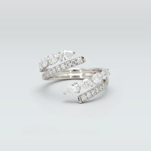 Inarra Atelier lab-grown diamond eternity band with twisted drop design for women