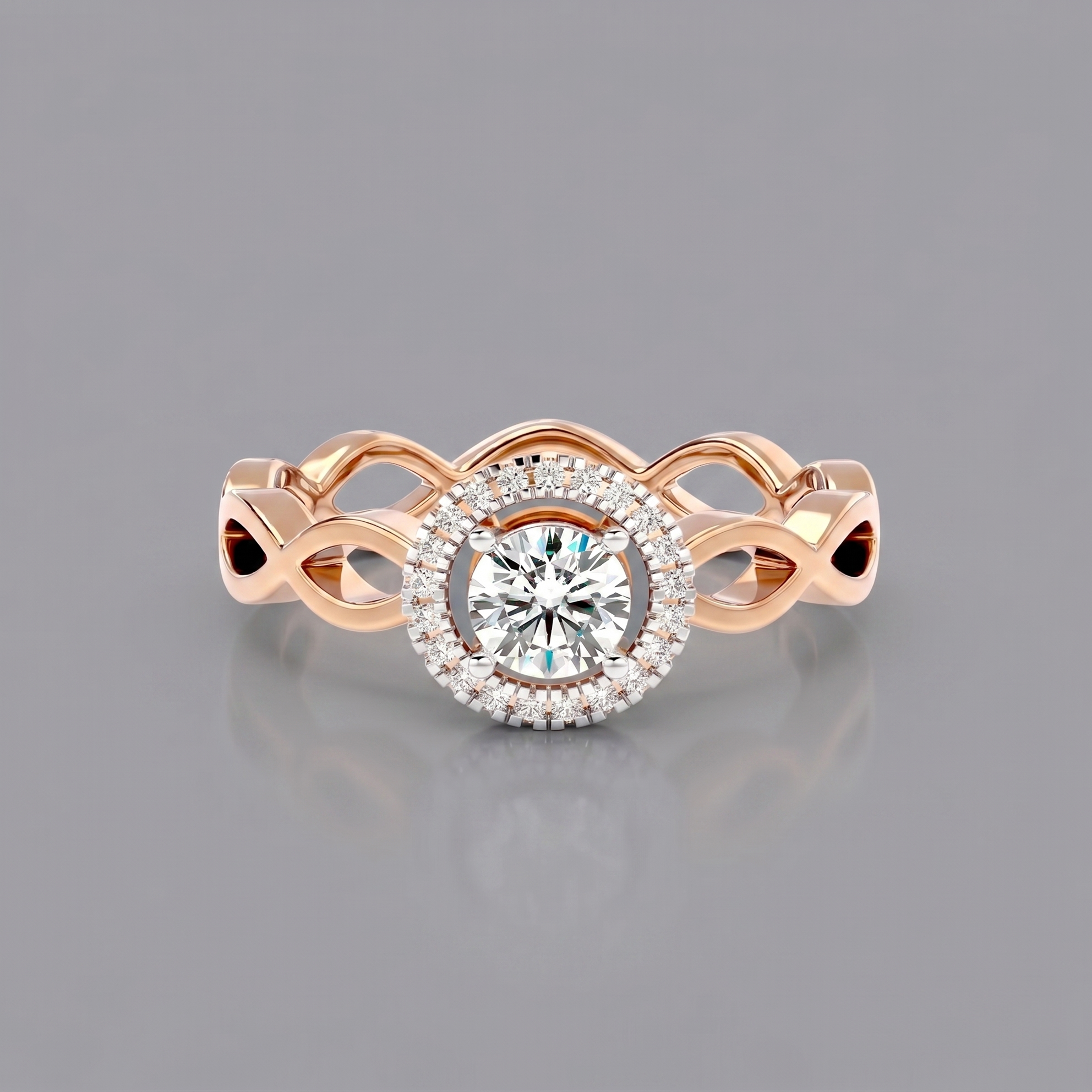 IGI-certified lab-grown diamond engagement ring for women – insured shipping