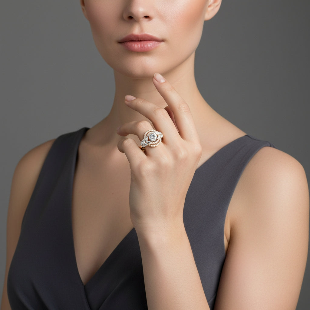 Solitaire Galaxy Ring