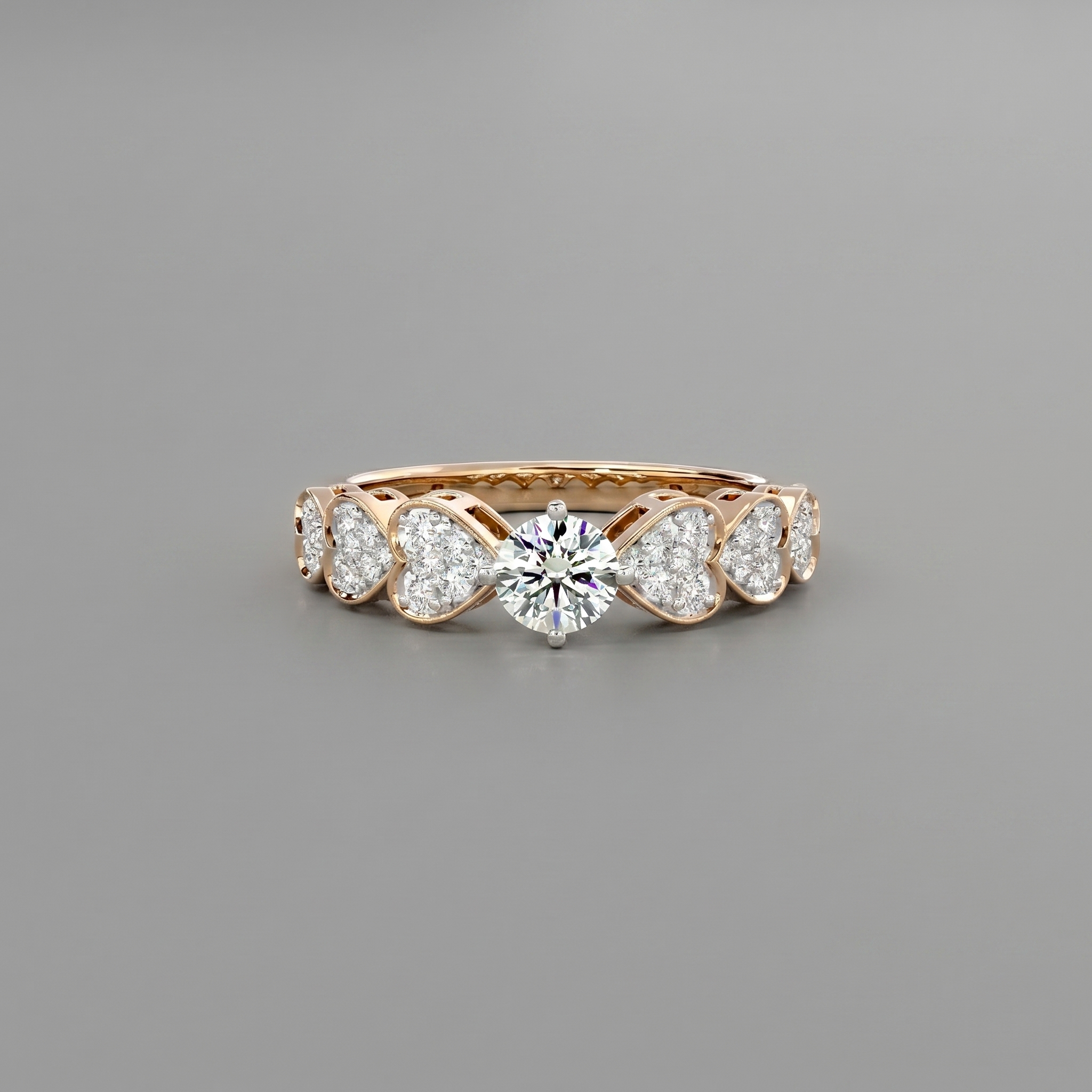 Inarra Atelier romantic heart lab-created diamond ring for women – IGI-certified