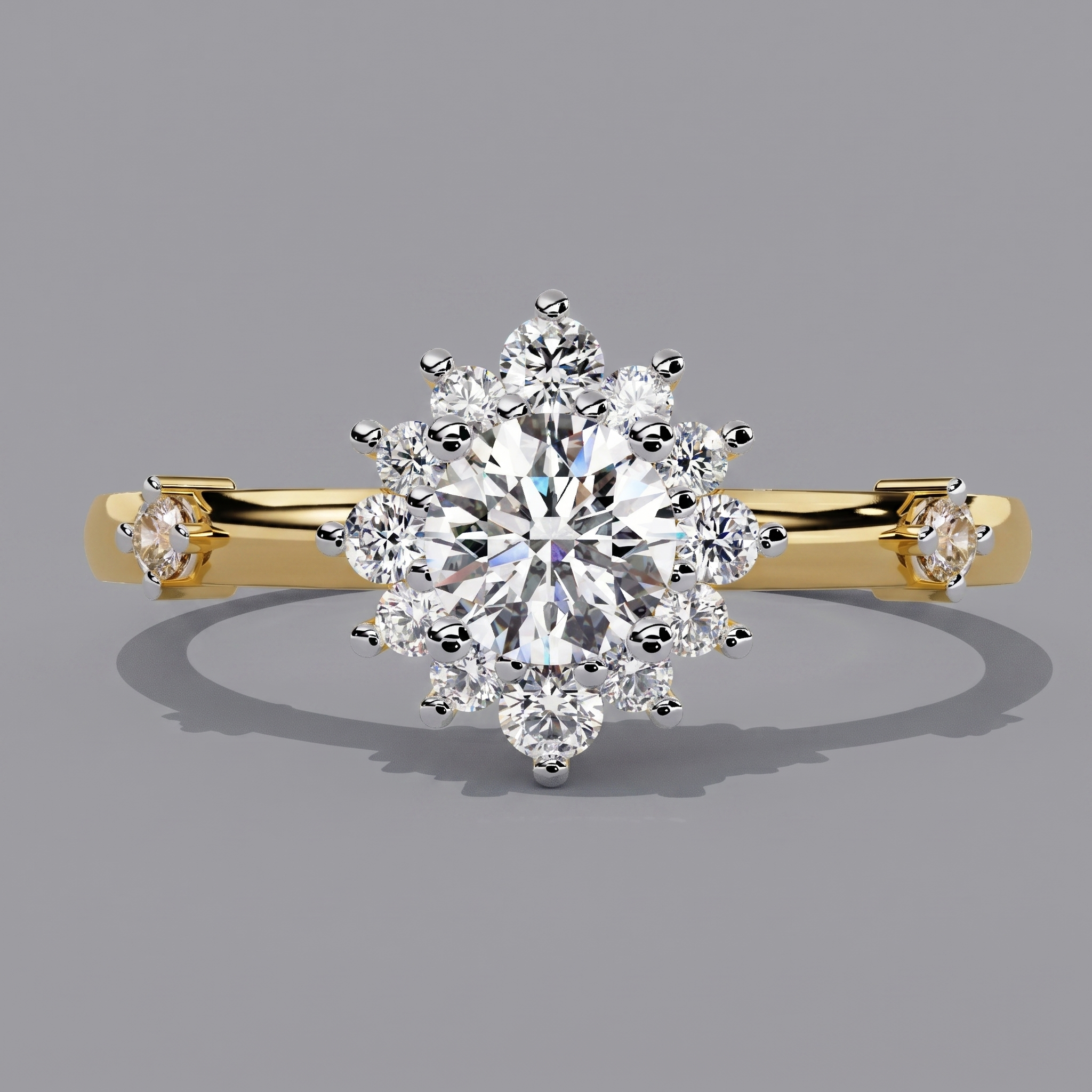 Inarra Atelier minimal round lab-grown diamond solitaire ring – BIS hallmarked