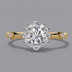 Inarra Atelier minimal round lab-grown diamond solitaire ring – BIS hallmarked