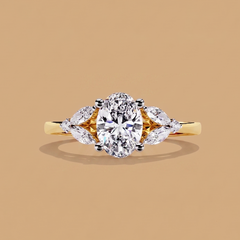 Oval Fleur Ring
