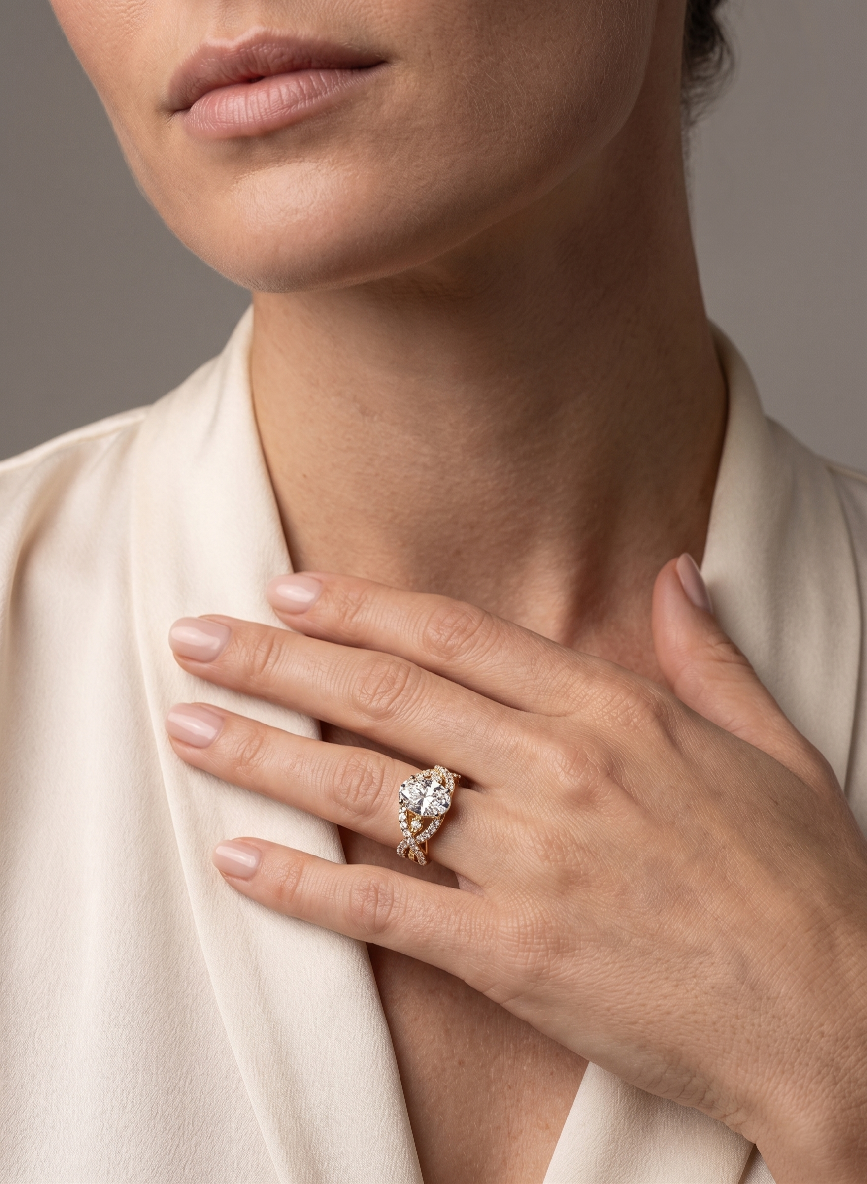 Classic Oval Lyric Ring