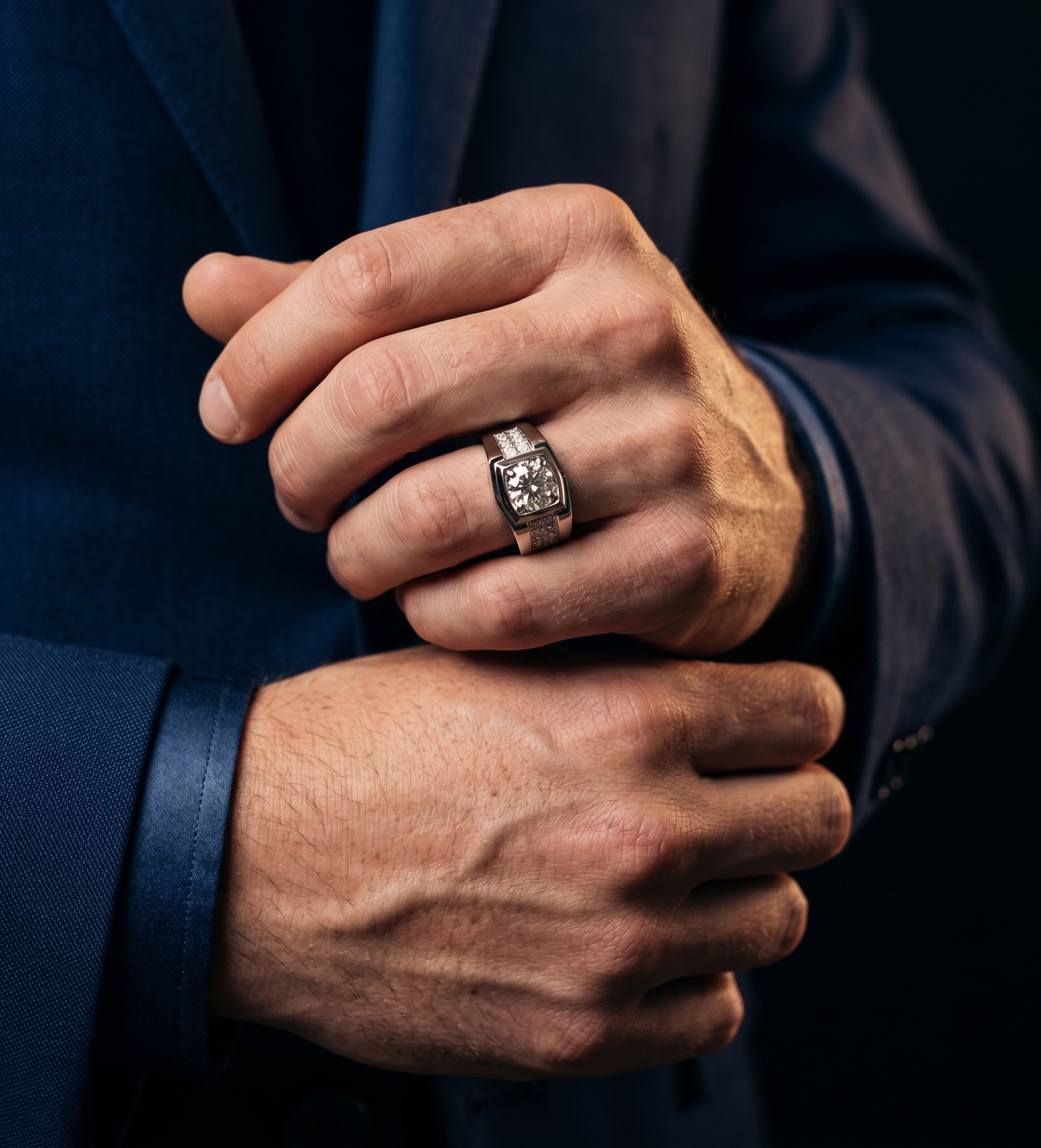 Broad Band Solitaire – 1 ct Lab-Grown Diamond Ring
