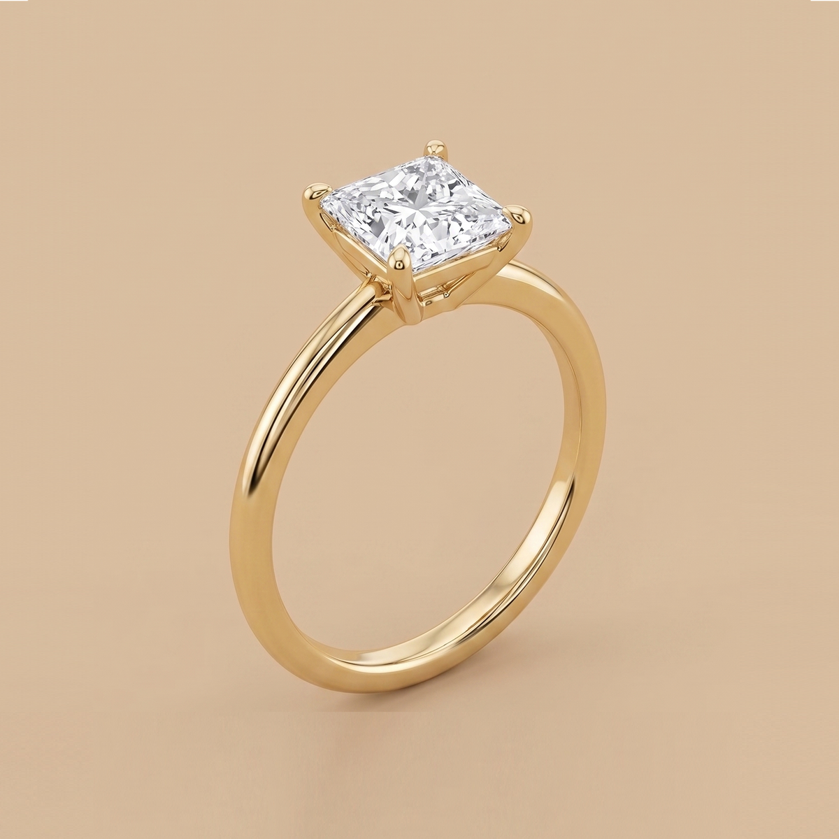 Princess Radiance – 2 ct Classic Lab-Grown Diamond Ring