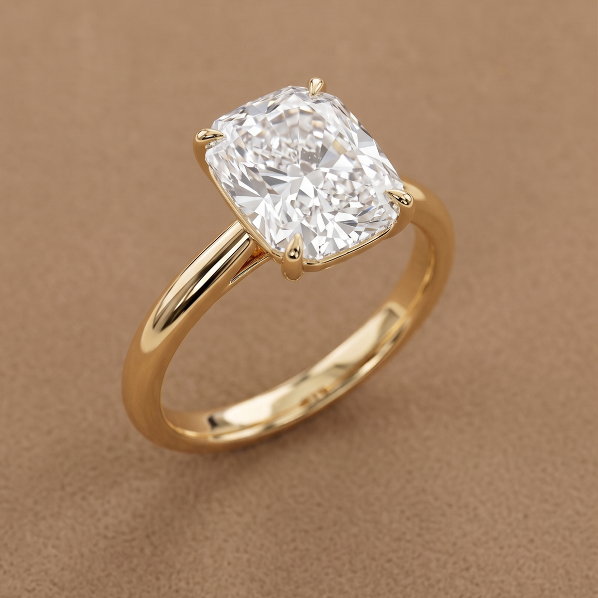 Elongated Illusion – 2.5 ct Cushion Lab-Grown Diamond Ring