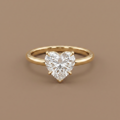 2.5ct Labgrown Heart Solitaire Engagement Ring