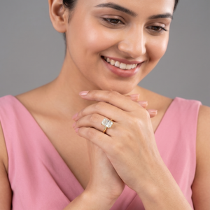 2ct Labgrown Cushion Solitaire Ring