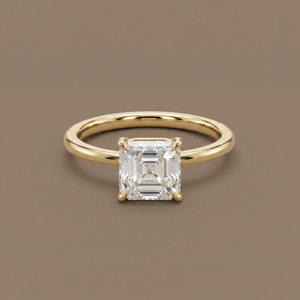 1ct Labgrown Asscher Engagement Ring