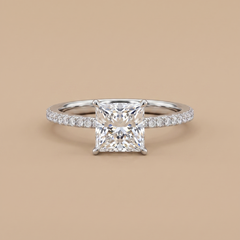 2ct Labgrown Princess Diamond Wedding Ring