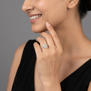 2ct Labgrown Oval Engagement Ring