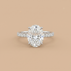 2ct Labgrown Oval Engagement Ring