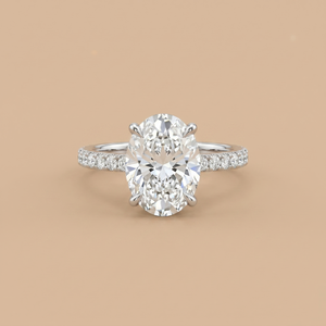2ct Labgrown Oval Engagement Ring