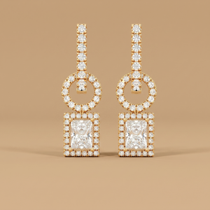 Open Frame Drop Earrings