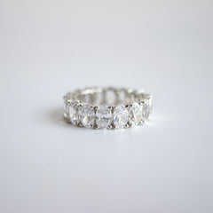 Oval full eternity band