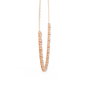 Round & Oval Curve Necklace