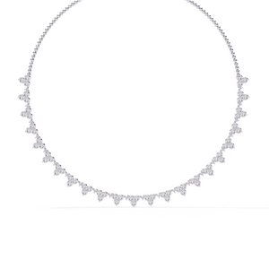 Three-Stone Round Necklace