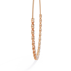 Three-Stone Round Necklace