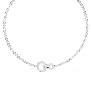 Round Pavé Loop Necklace