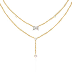 Balance Layers Solitaire Necklace