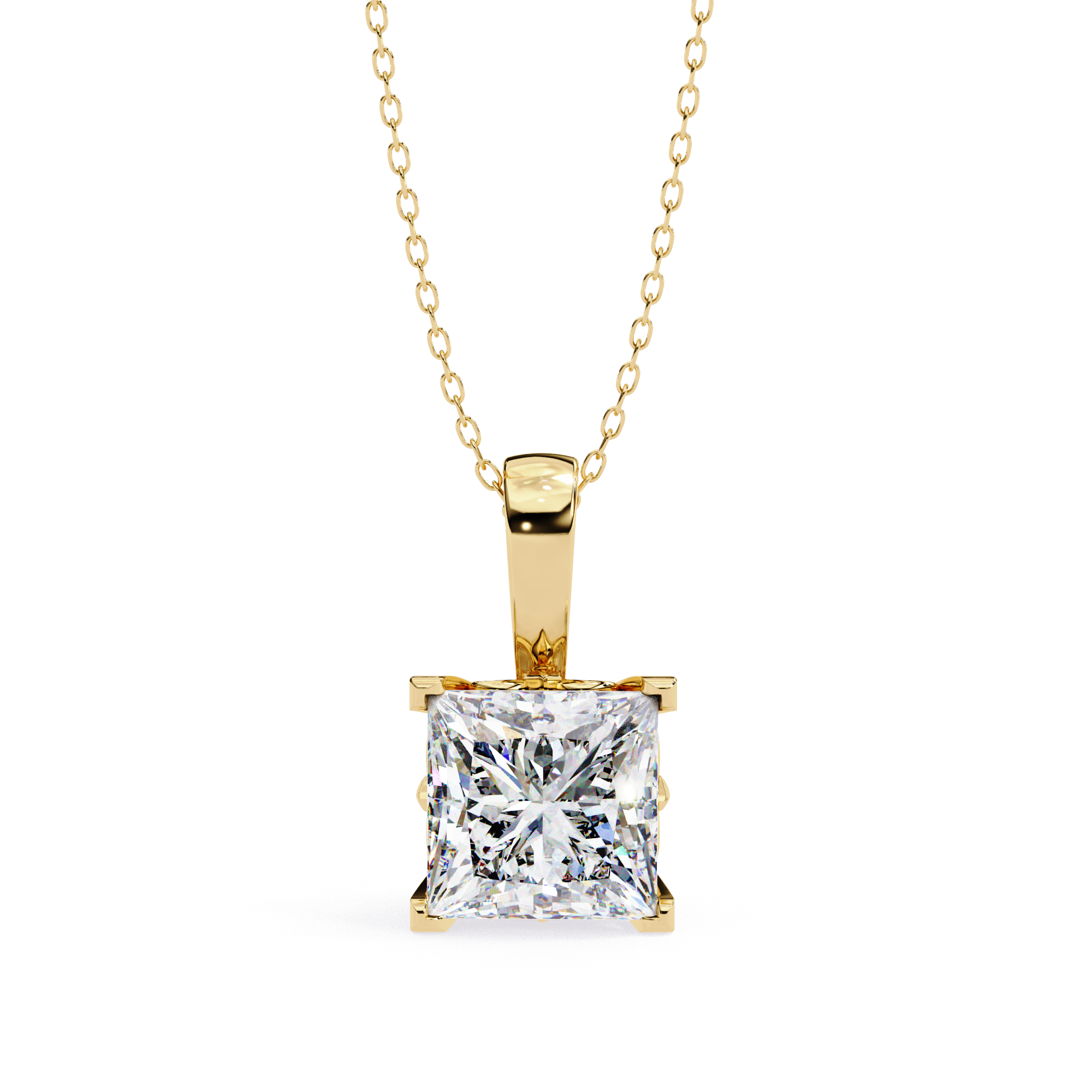 Princess Solitaire Pendant