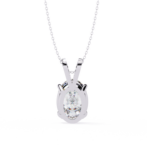 Oval Solitaire Pendant