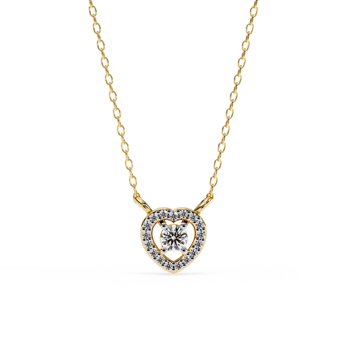Fluttering Heart Pendant, a fluttering heart-shape design, 9/14/18kt gold, at Inarra Atelier Saltlake