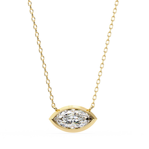 The Solitaire Marquise Pendant