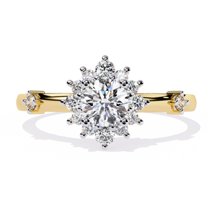Inarra Atelier minimal round lab-grown diamond solitaire ring – BIS hallmarked