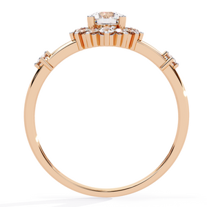 Inarra Atelier minimal round lab-grown diamond solitaire ring – BIS hallmarked