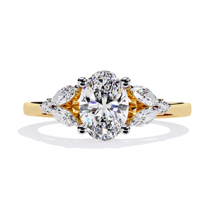 Oval Fleur Ring