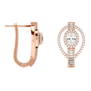 Mixed-Cut Deco Earrings