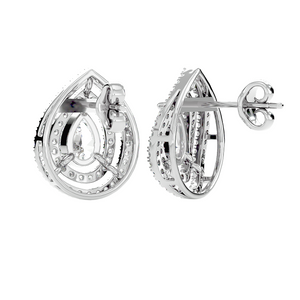 Solitaire Double Halo Studs
