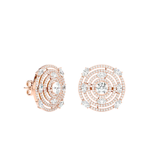 Inarra Atelier custom-made 4.19 ct lab-grown diamond stud earrings for women
