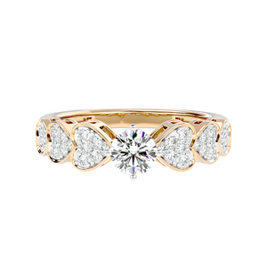 Inarra Atelier romantic heart lab-created diamond ring for women – IGI-certified