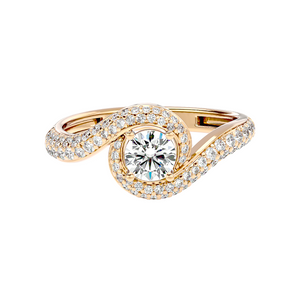 Custom-made 1 ct round-cut lab-grown diamond ring for women – modern luxury