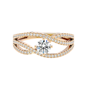 Crossover Pavé Ring