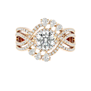 Solitaire Flourish Ring
