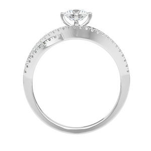 Crossover Pavé Ring