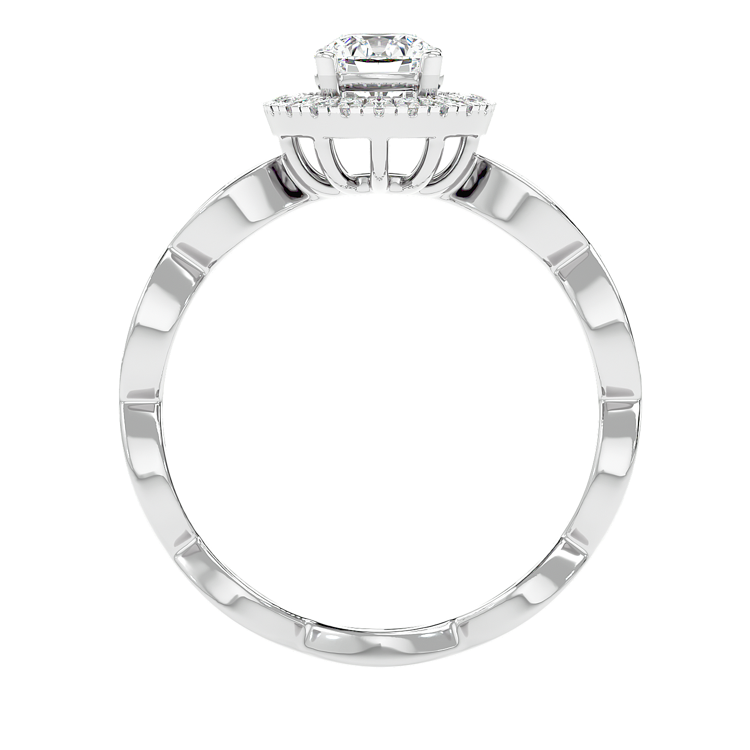 IGI-certified lab-grown diamond engagement ring for women – insured shipping