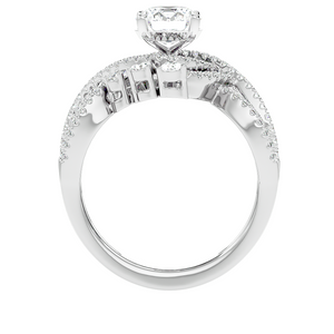 Solitaire Flourish Ring