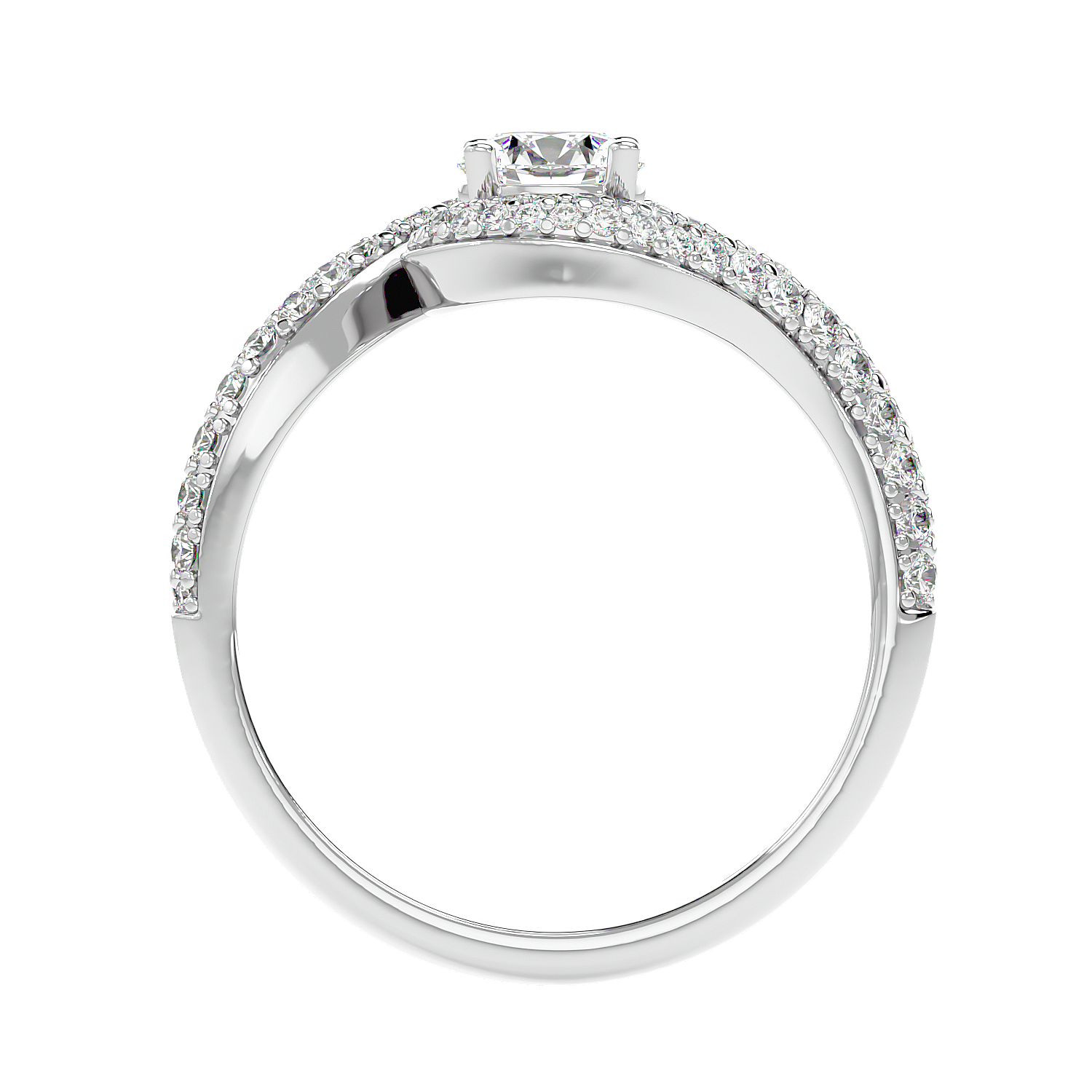 Custom-made 1 ct round-cut lab-grown diamond ring for women – modern luxury