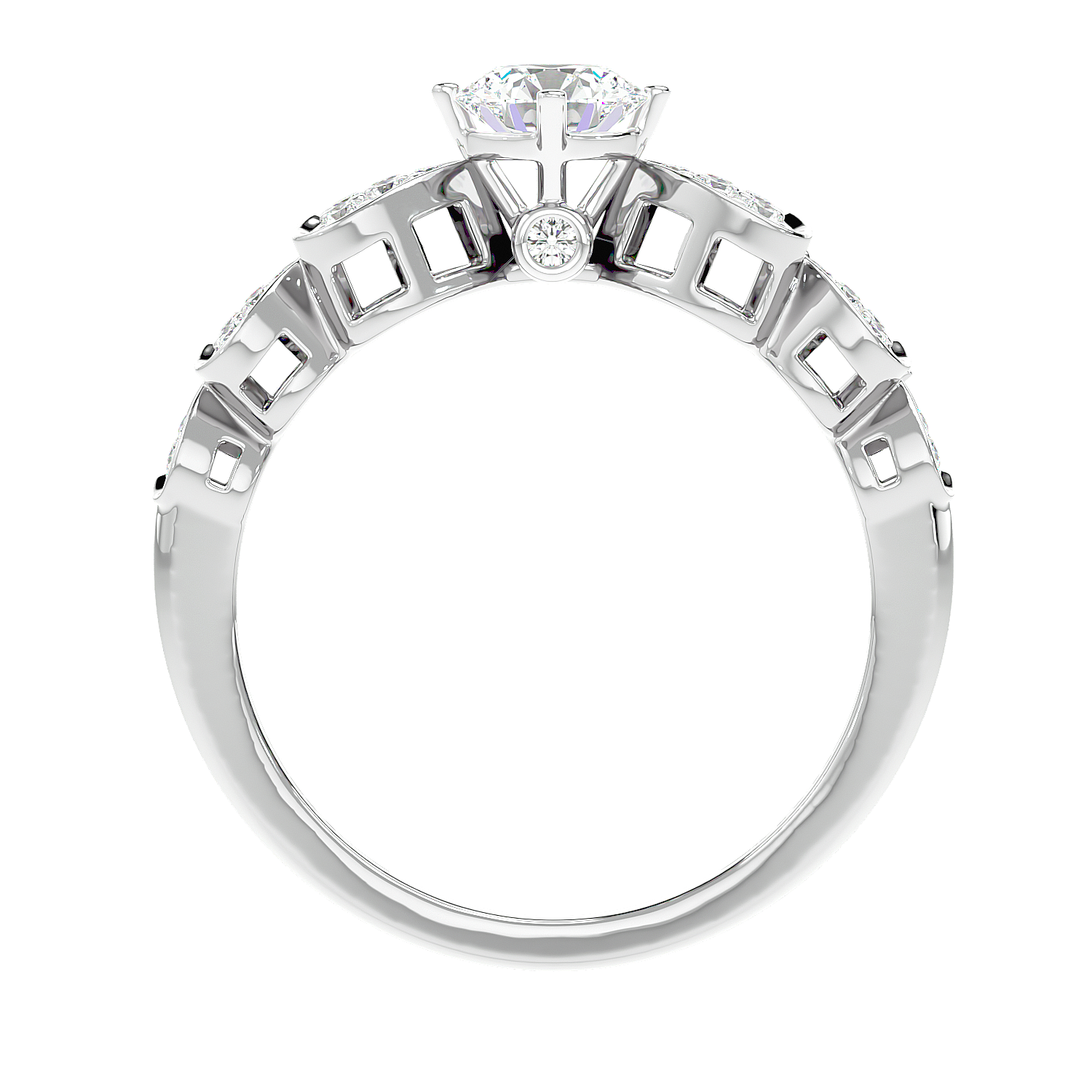 Inarra Atelier romantic heart lab-created diamond ring for women – IGI-certified