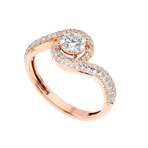 Custom-made 1 ct round-cut lab-grown diamond ring for women – modern luxury