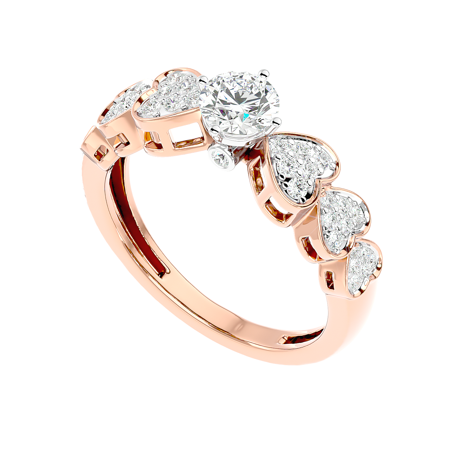 Inarra Atelier romantic heart lab-created diamond ring for women – IGI-certified