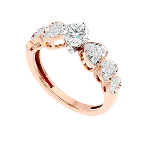 Inarra Atelier romantic heart lab-created diamond ring for women – IGI-certified