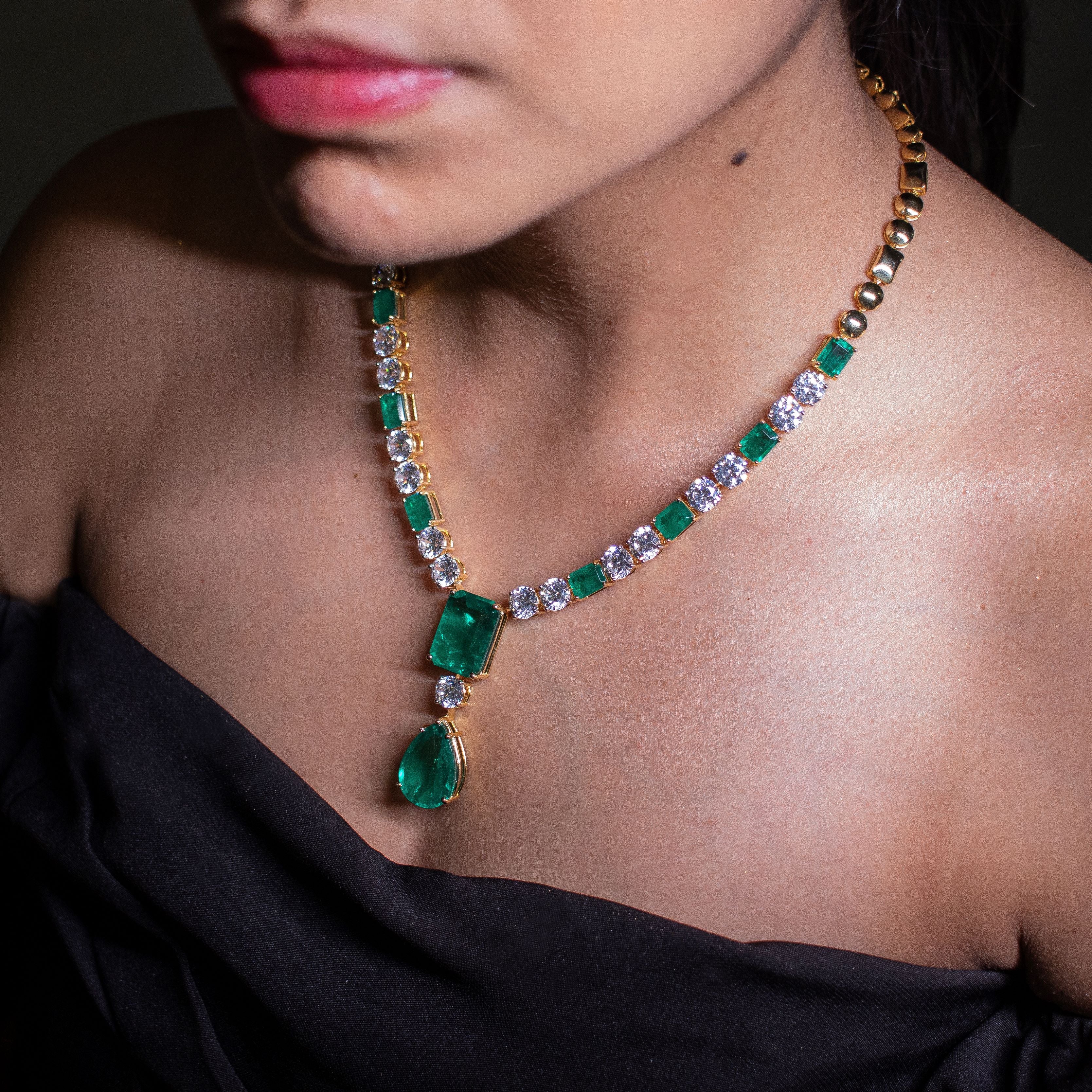 lab-grown diamond necklace